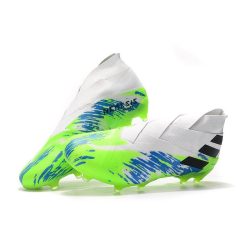 fodboldstøvler til mænd adidas Nemeziz 19+ FG Hvid Grøn Blå_10.jpg
